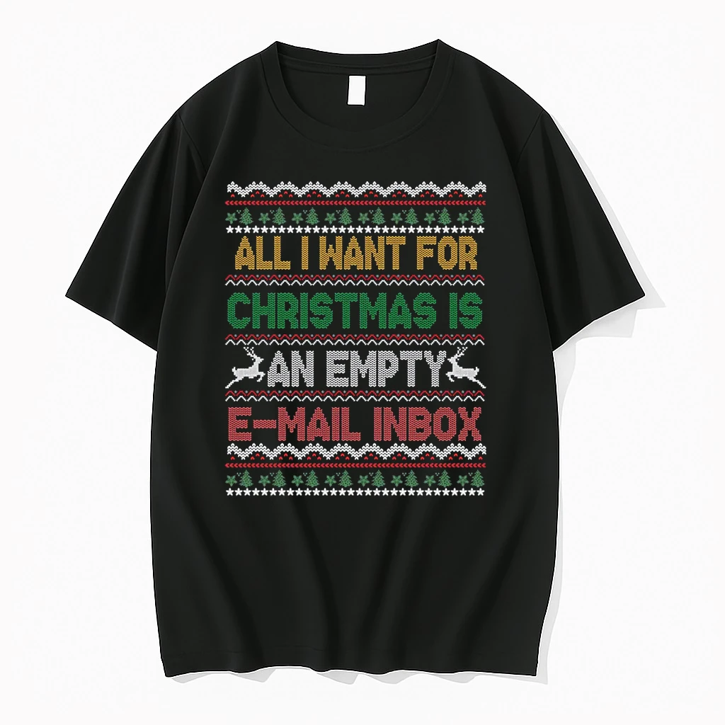 I Want An Empty Email Inbox For Christmas Ugly Shirts