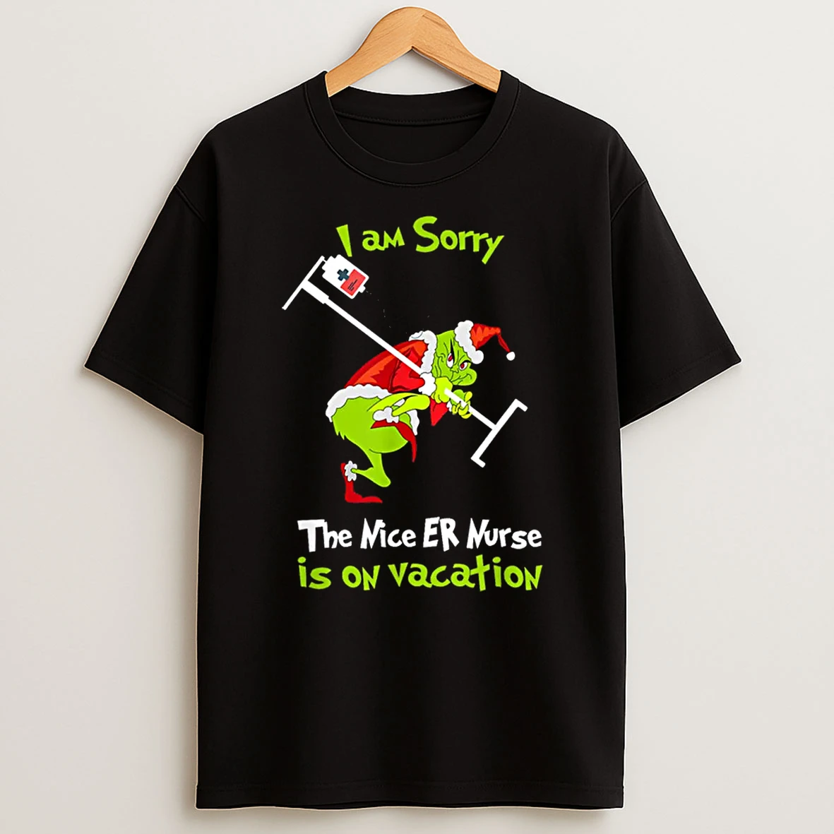 I Am Sorry Nice Emergency Nurse Er Christmas Is On Vacation Shirts