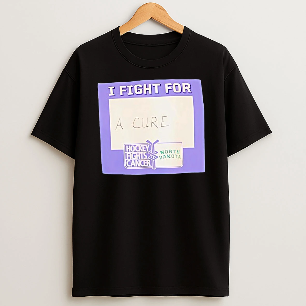 I Fight For A Cure North Dakota Fighting Hawks Cancer Shirts