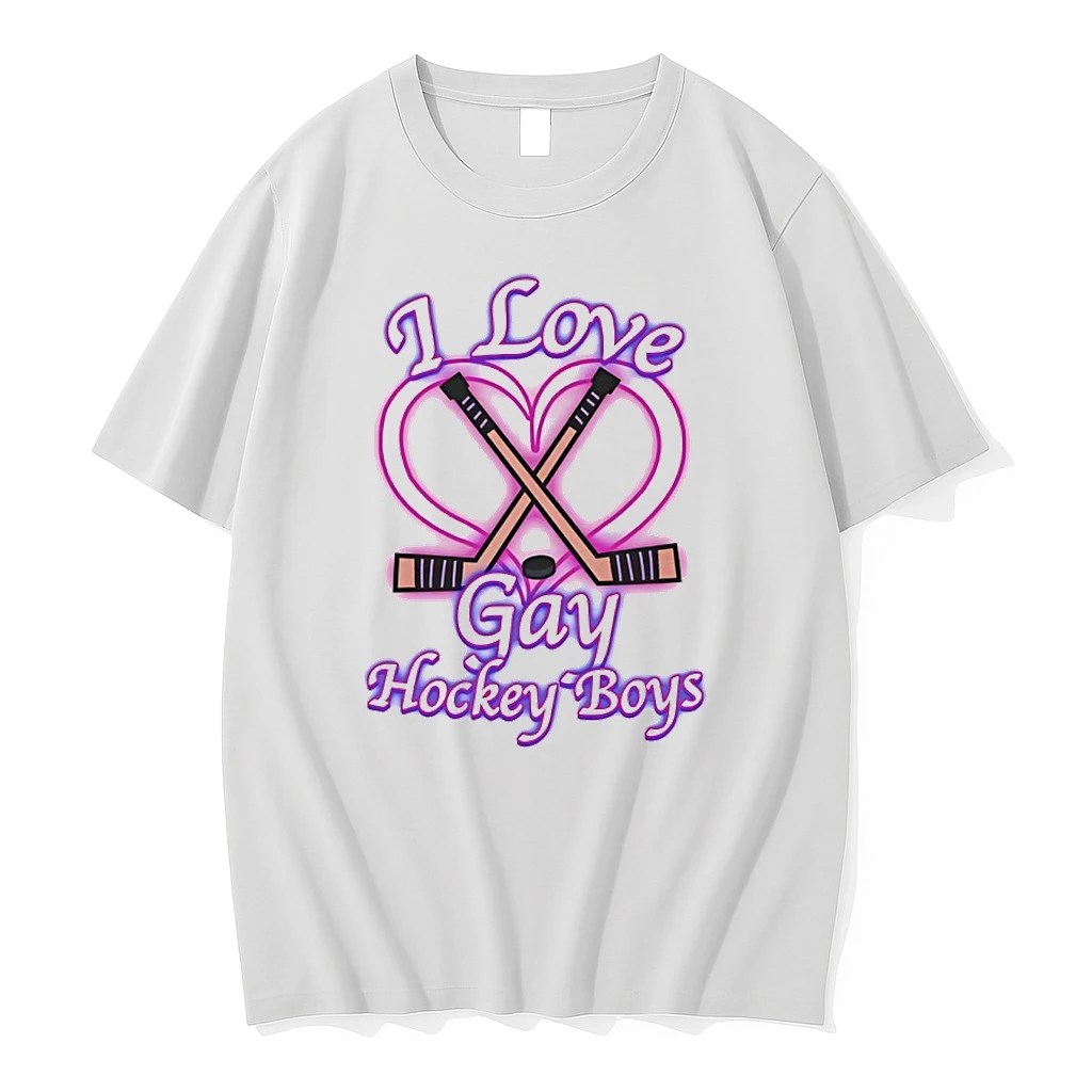 I Love Gay Hockey Boys Shirts