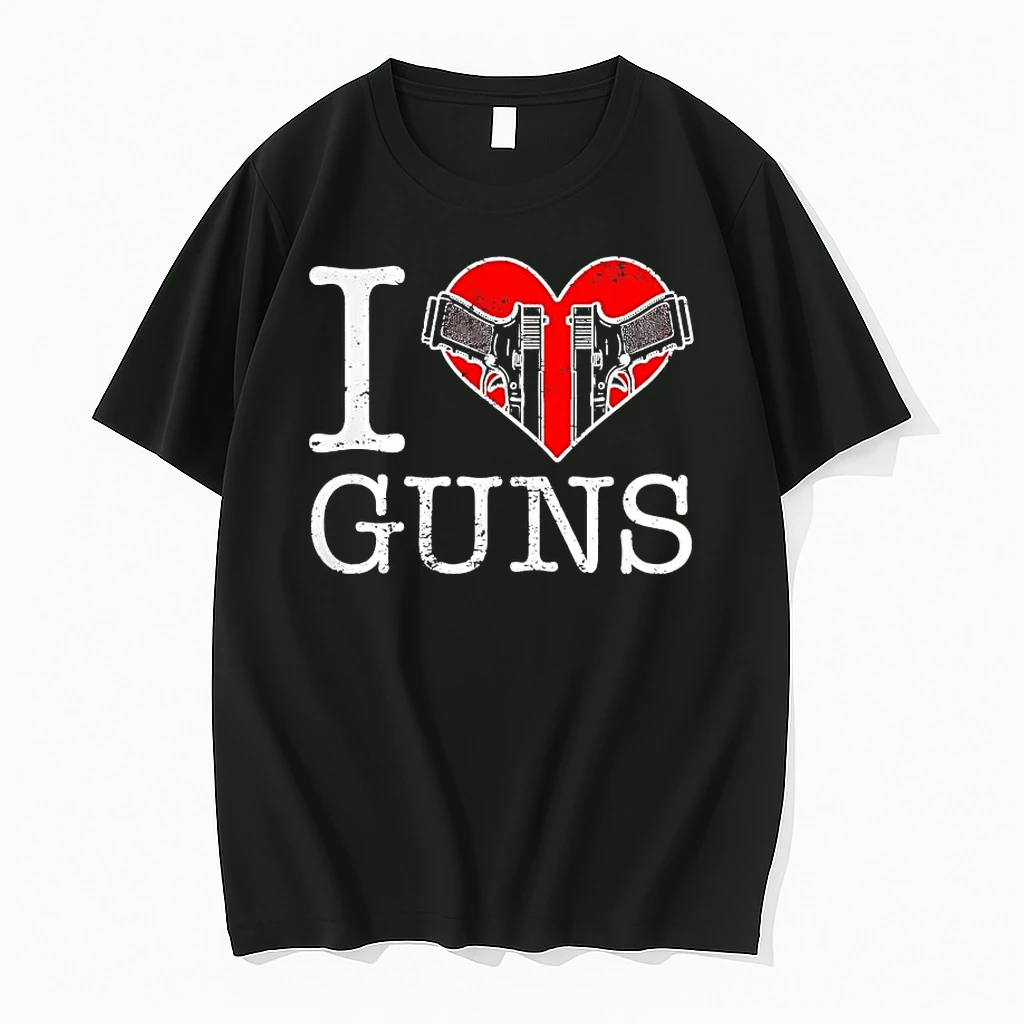 I Love Guns Heart 2026 Shirts