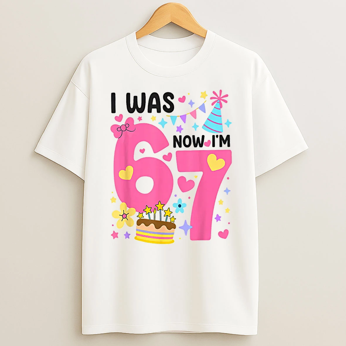 I Was 6 Now Im 7 Year Old Birthday 7th 67 Shirts