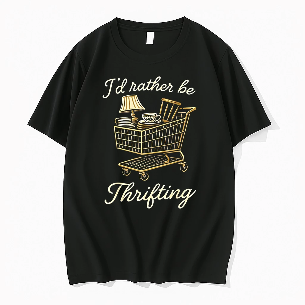 Id Rather Be Thrifting Vintage Lover Shopping Shirts