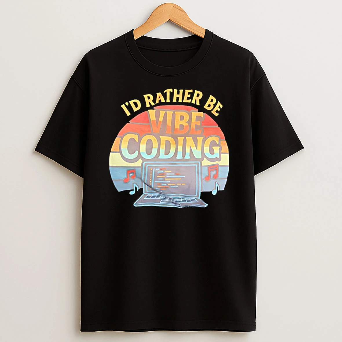 Id Rather Be Vibe Coding Vintage Shirts