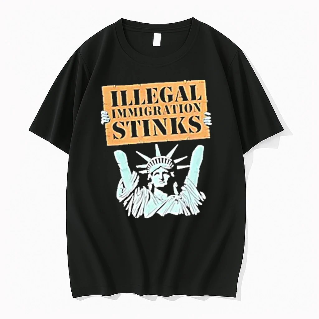 Illegal Immigration Stinks Statue Of Liberty Shirts