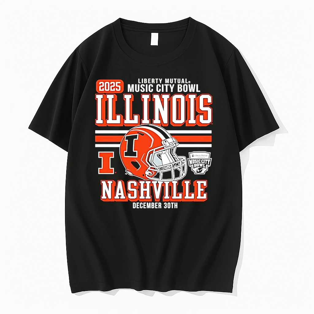 Illinois Fighting Illini 2025 Liberty Mutual Music City Bowl December 30th Shirts