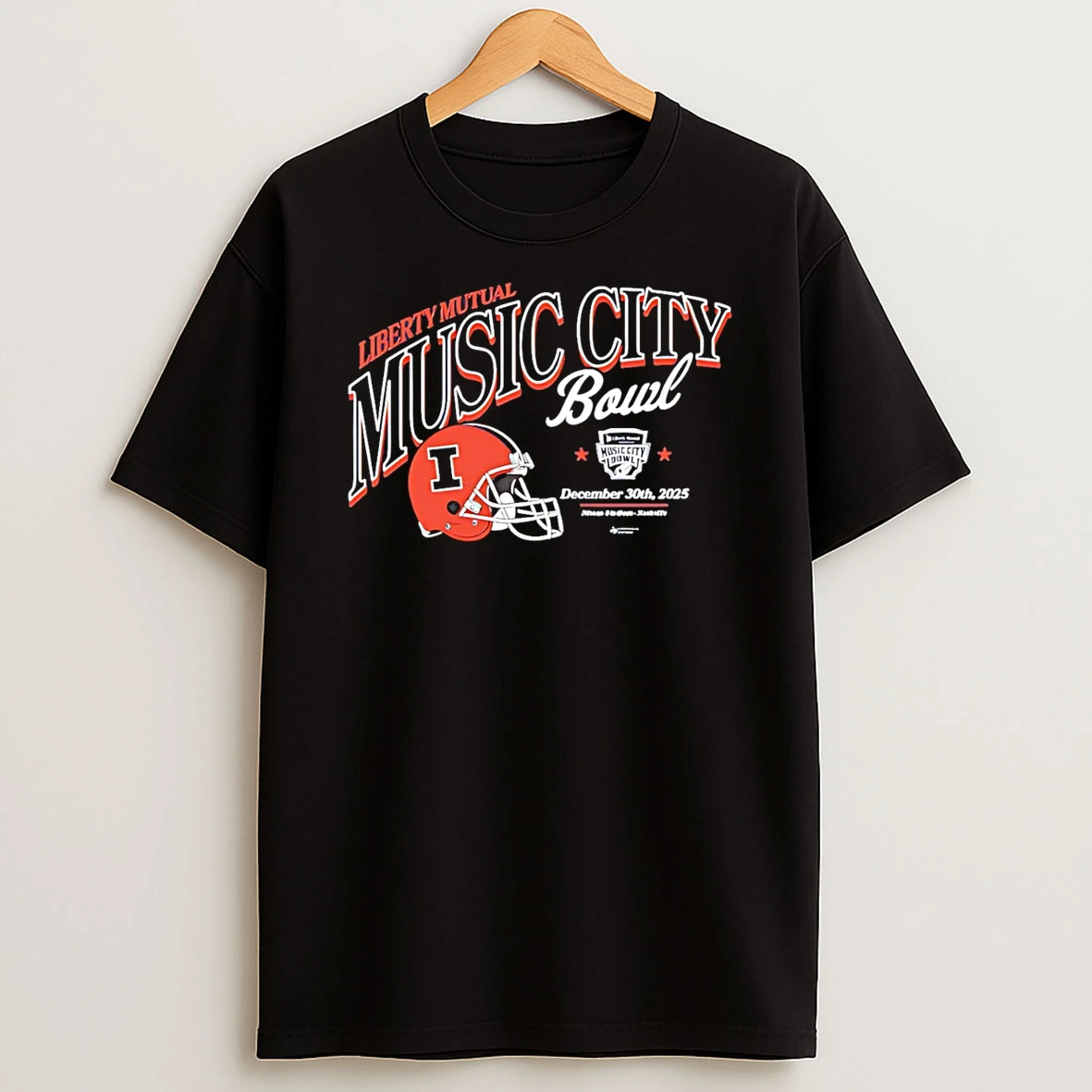 Illinois Fighting Illini 2025 Liberty Mutual Music City Bowl Shirts