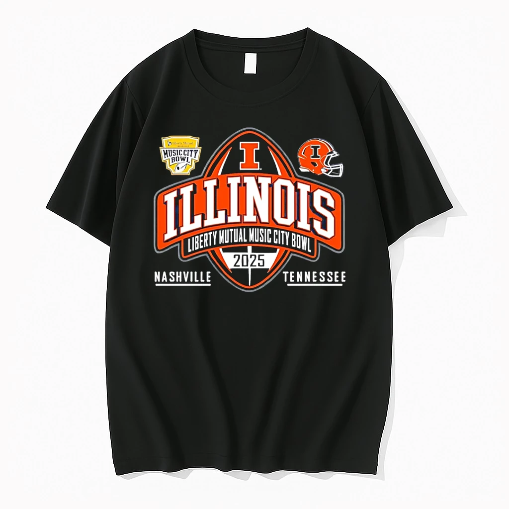Illinois Fighting Illini Football 2025 Liberty Mutual Music City Bowl Shirts