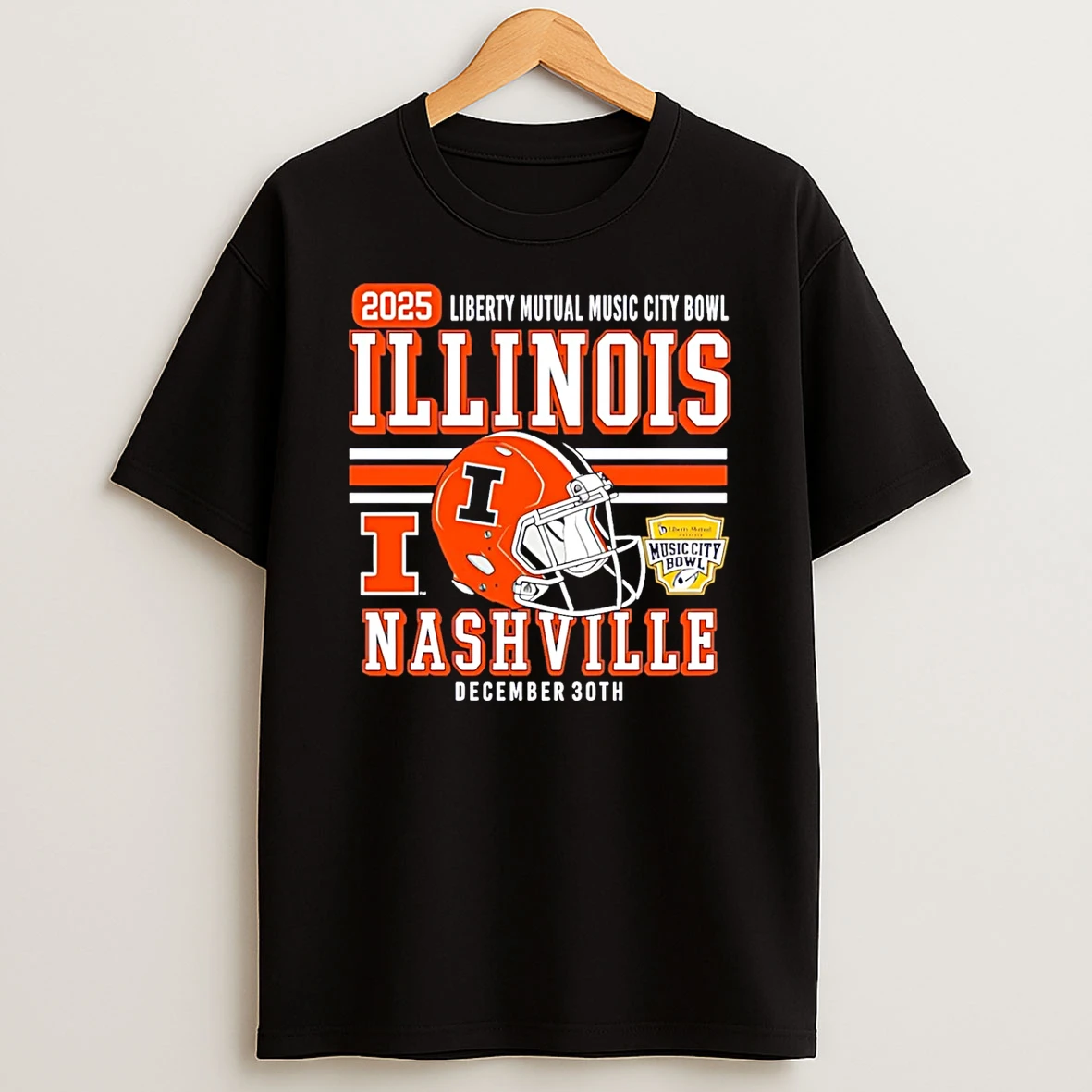 Illinois Fighting Illini Football 2025 Music City Bowl Shirts
