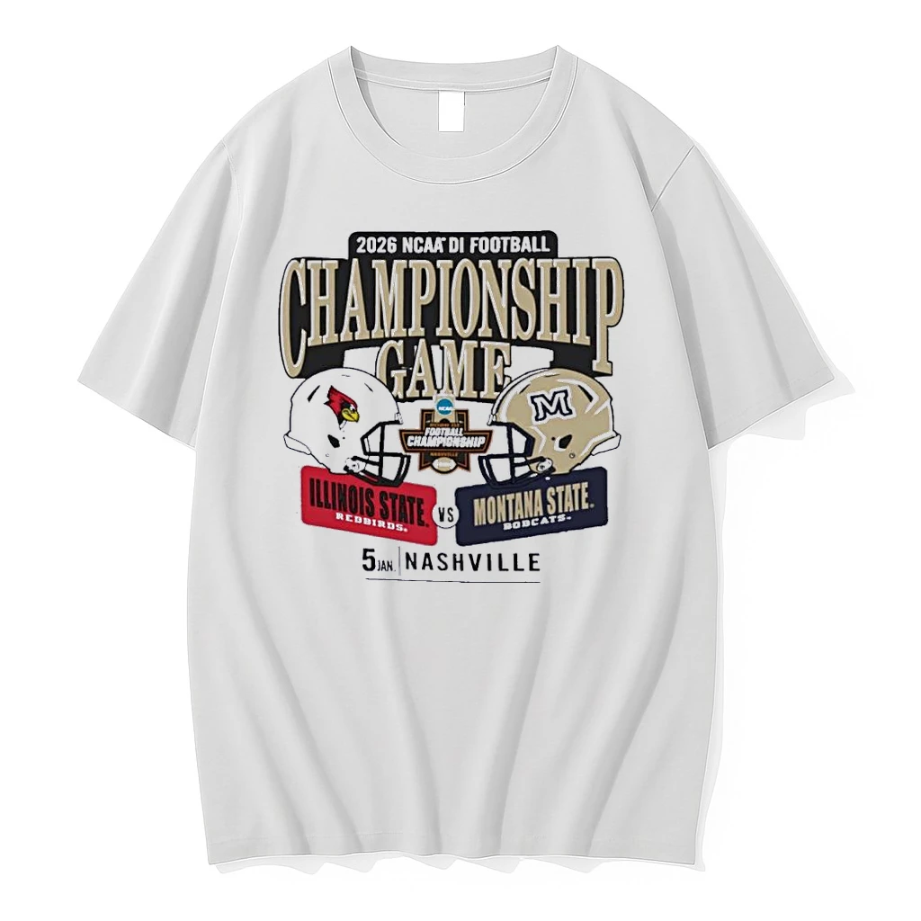 Illinois State Redbirds Vs Montana State Bobcats 2026 Ncaa Di Football Championship Game Head To Head Shirts