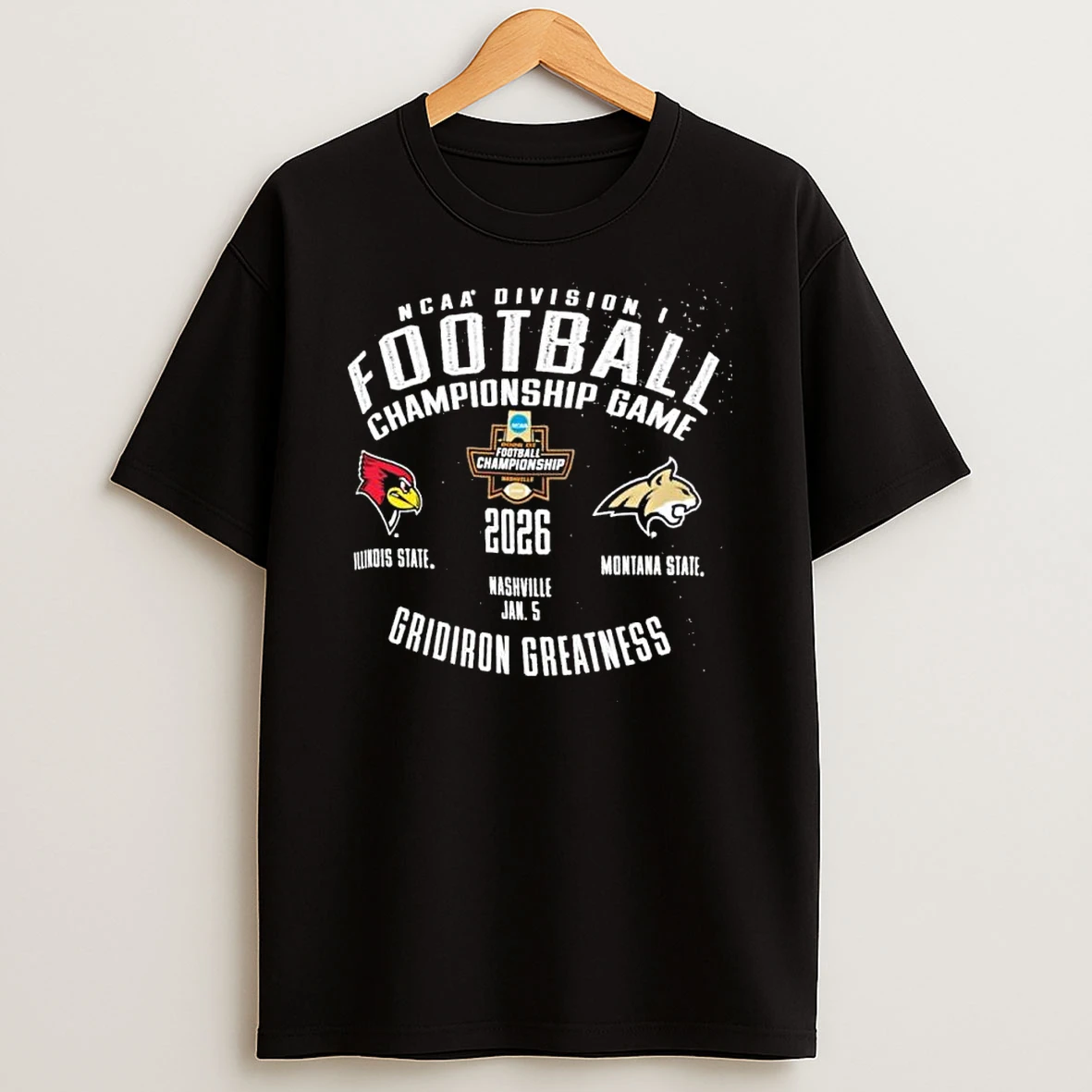 Illinois State Vs Montana State 2025 26 Ncaa Di Football Championship Game January 5 Shirts