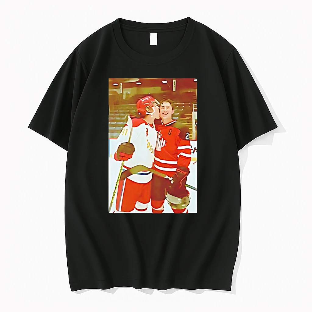 Ilya Rozanov Licks Shane Hollander Face Shirts