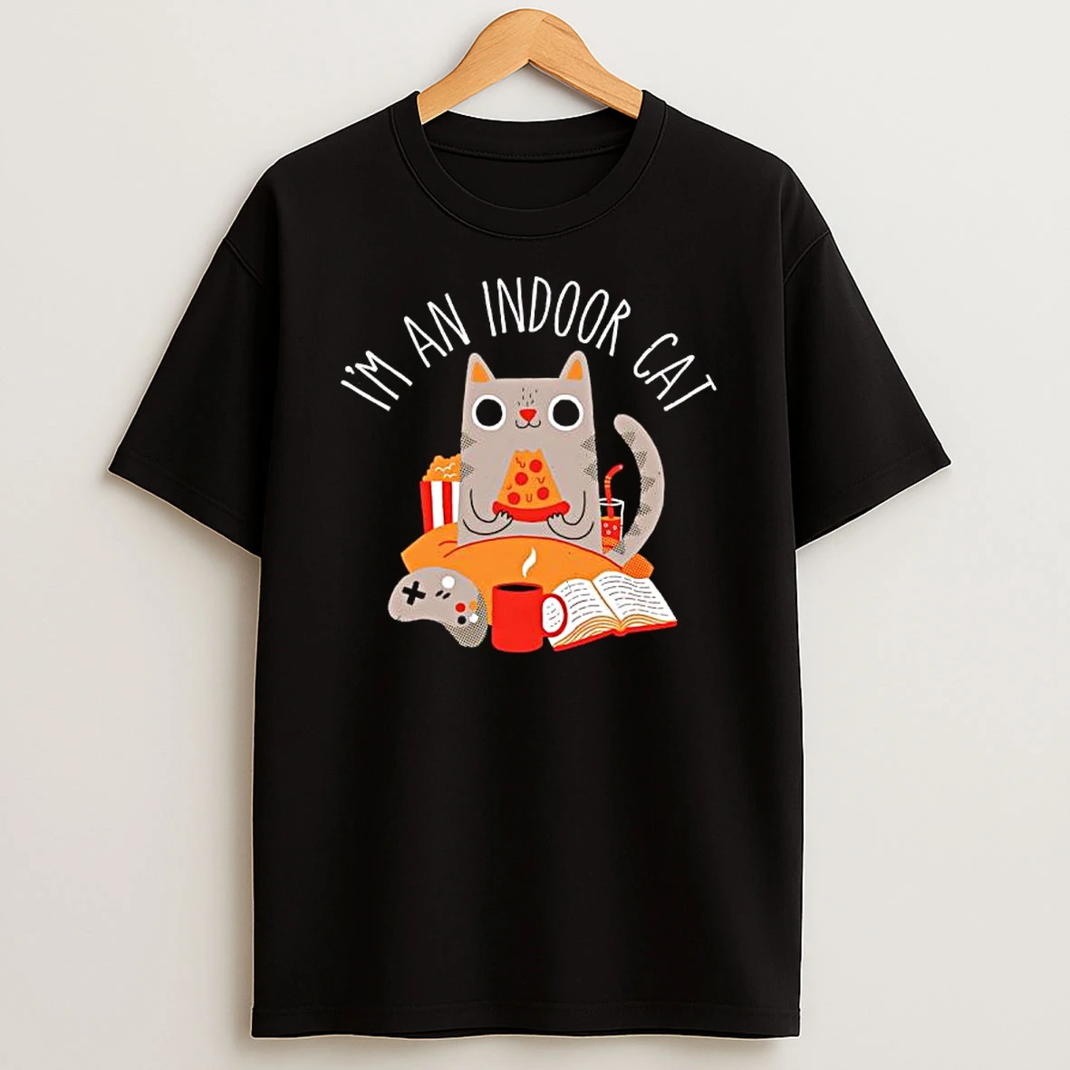Im An Indoor Cat Graphic Shirts