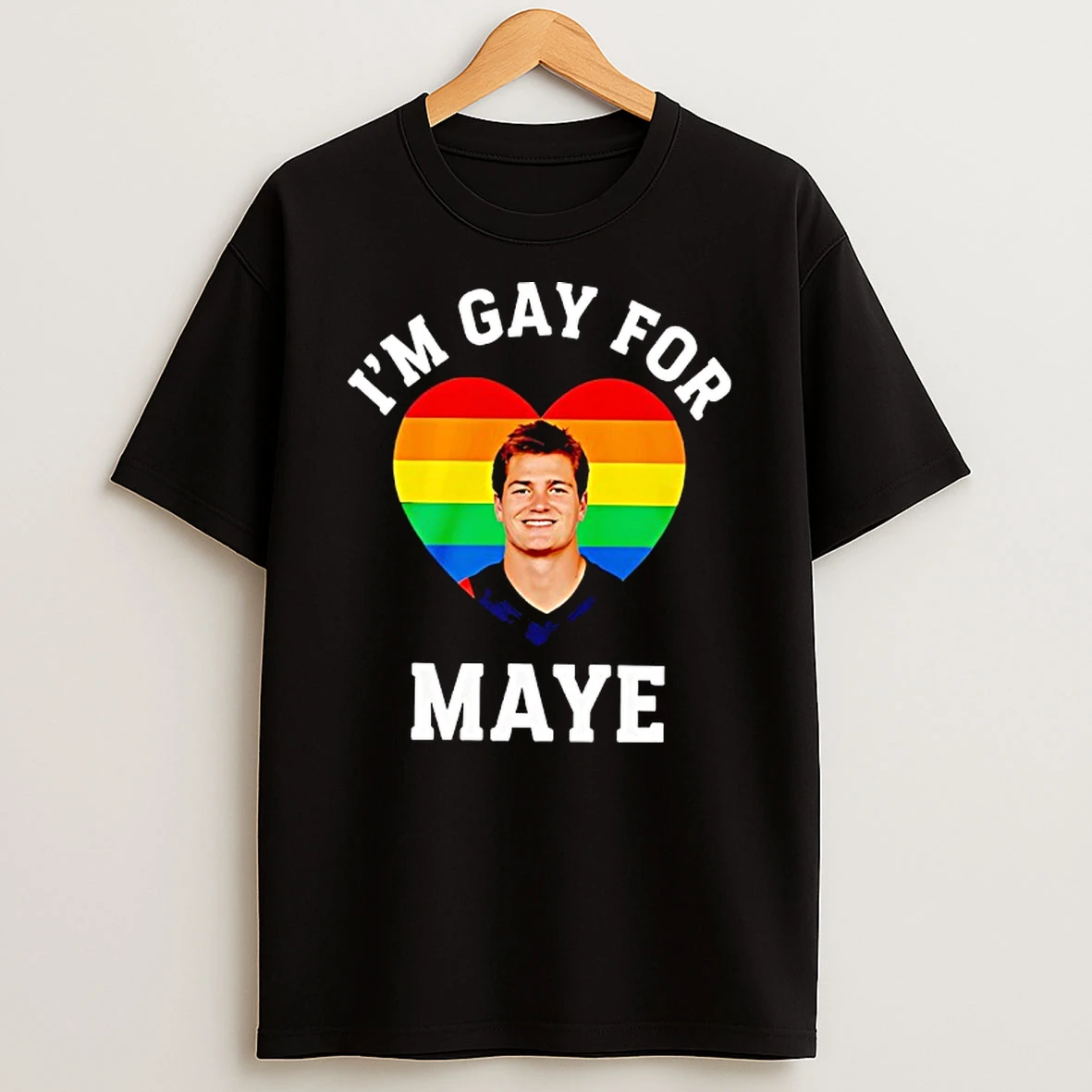 Im Gay For Drake Maye New England Patriots Lgbt Heart Shirts