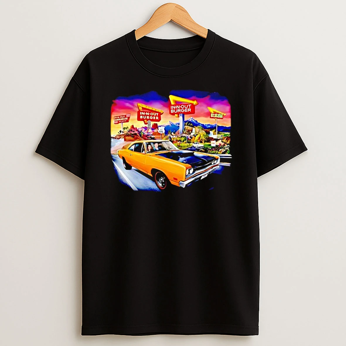 In N Out Burger Dodge Coronet Super Bee Car 2026 Graphic Shirts