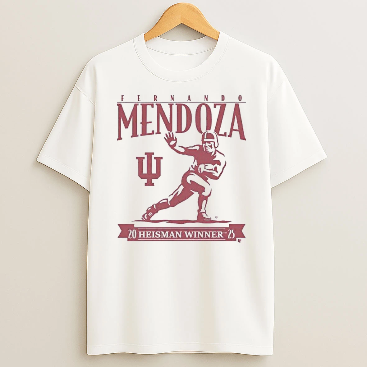 Indiana Football Fernando Mendoza Heisman Trophy Winner Shirts