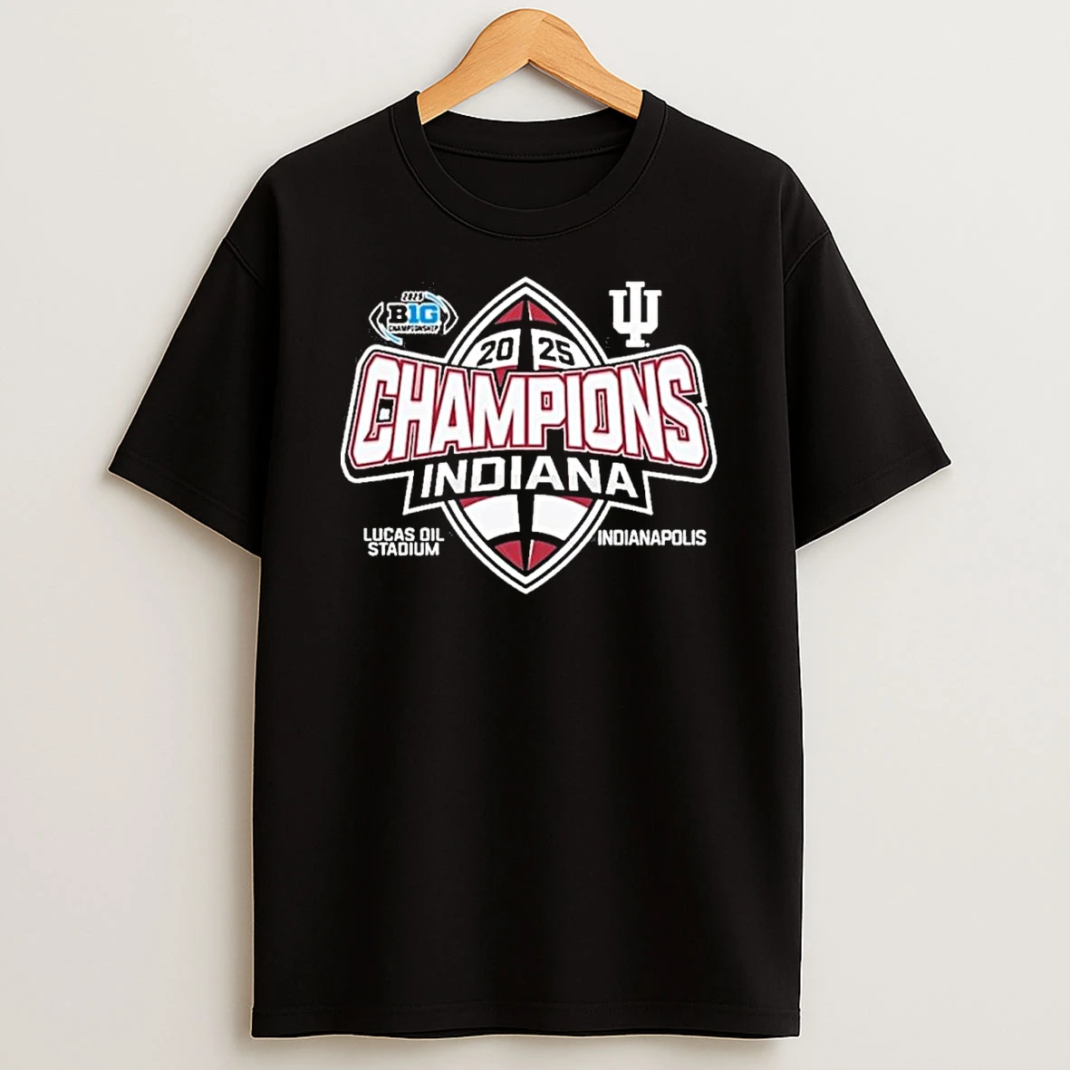 Indiana Hoosiers 2025 Big Ten Football Champions Indianapolis In Shirts