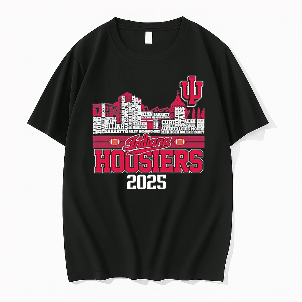 Indiana Hoosiers 2025 Skyline Players Name Shirts