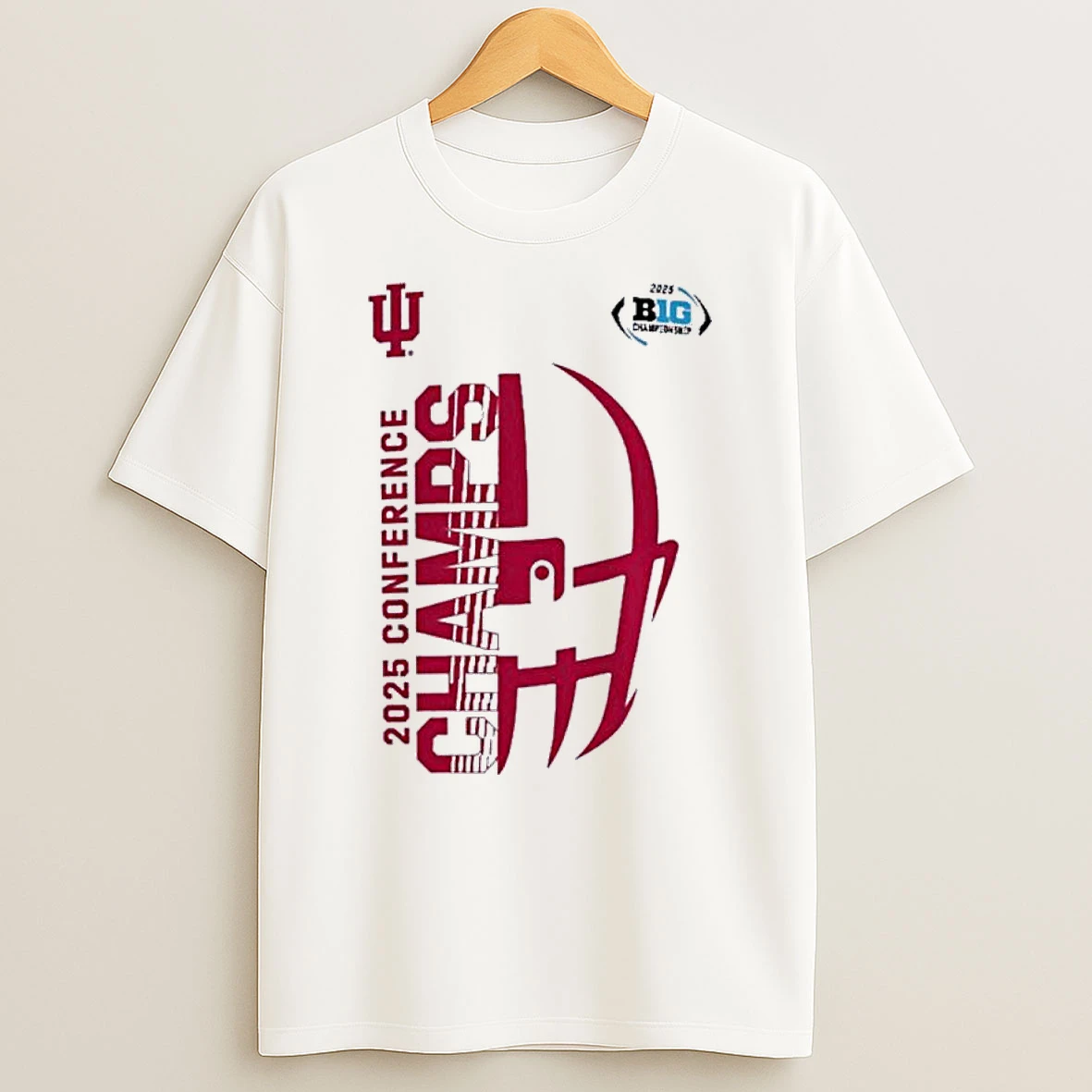 Indiana Hoosiers Big 10 Conference Champions Face Helmet Shirts