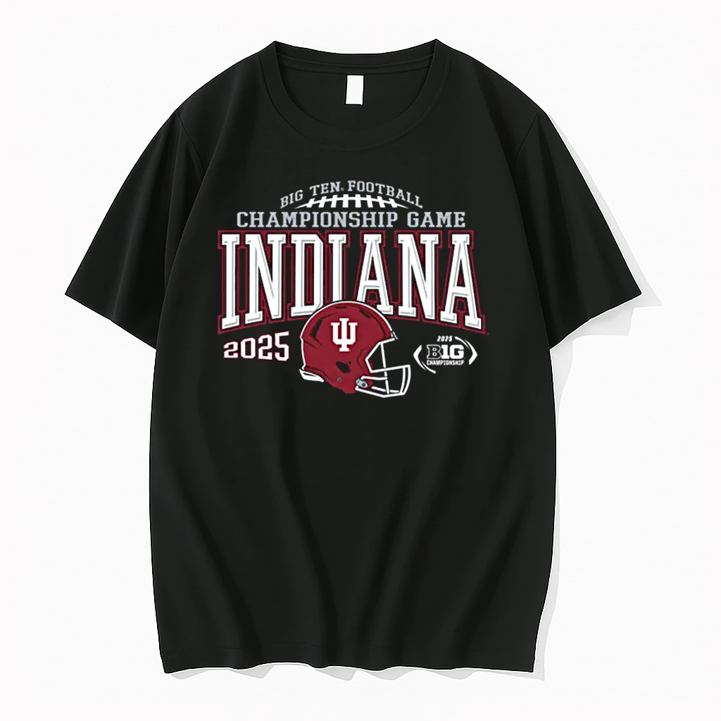 Indiana Hoosiers Big Ten Championship 2025 Football Black Shirts