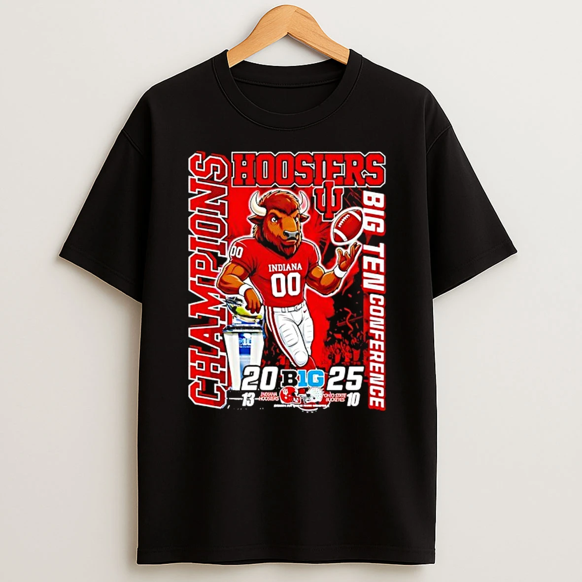 Indiana Hoosiers Big Ten Conference Champions 2025 Shirts