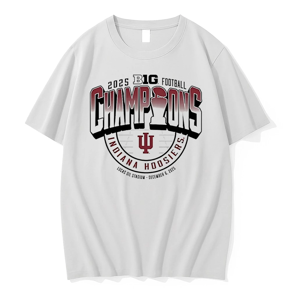 Indiana Hoosiers Big Ten Football Champions Locker Room 2025 Shirts