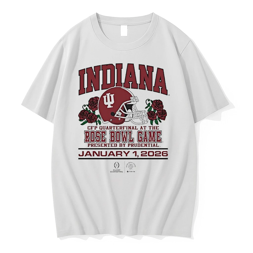 Indiana Hoosiers Cfp Quarterfinal At The Rose Bowl Game 2026 Helmet Shirts