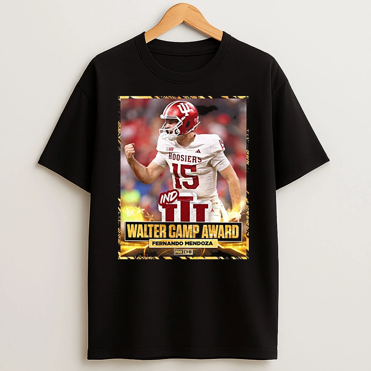 Indiana Hoosiers Fernando Mendoza 2025 Walter Camp Player Of The Year Shirts