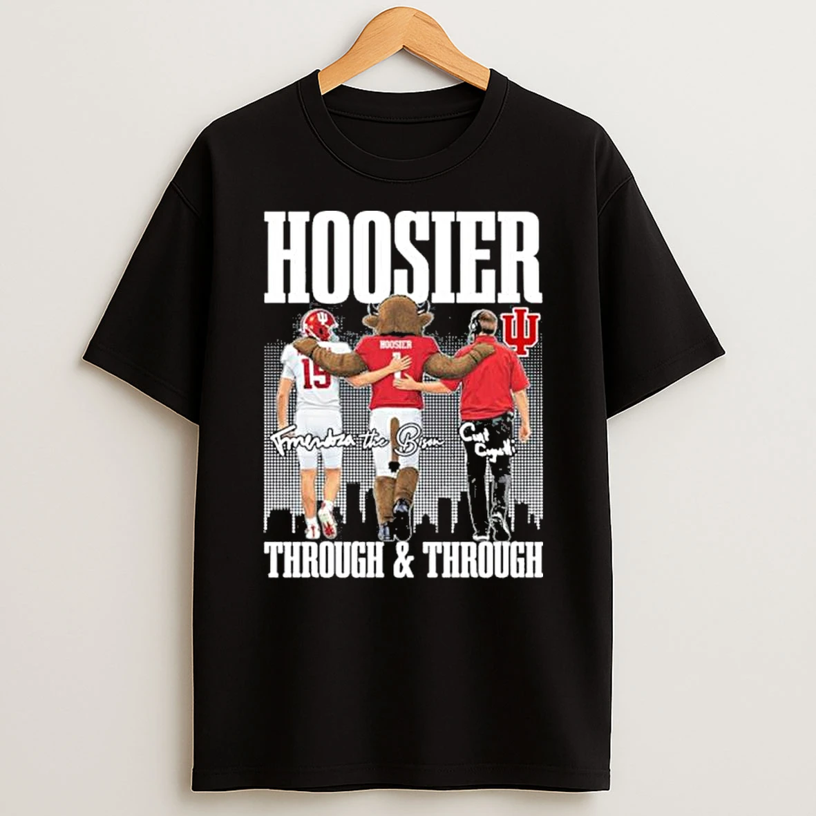 Indiana Hoosiers Fernando Mendoza Curt Cignetti The Bison Through And Through Shirts