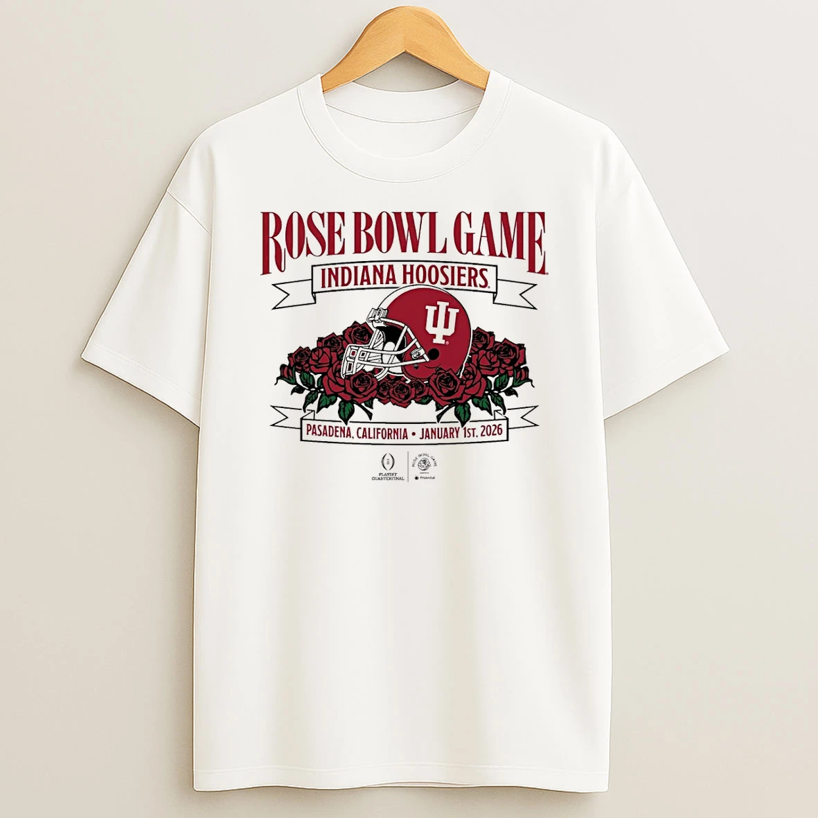 Indiana Hoosiers Football 2025 Rose Bowl Game Pasadena Ca Jan 1 2026 Helmet Shirts