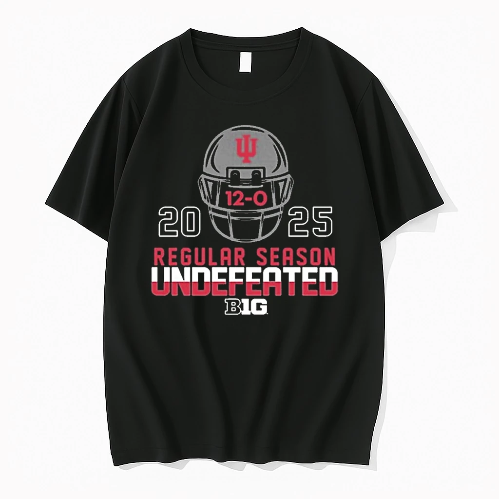 Indiana Hoosiers Football 2025 Undefeated Regular Big Ten Shirts