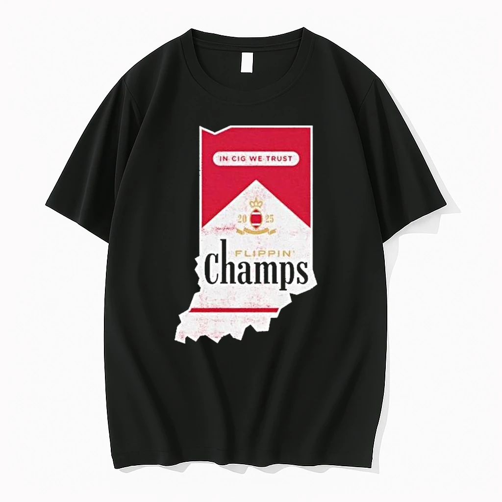 Indiana Hoosiers In Cig We Trust Flippin Champs Shirts