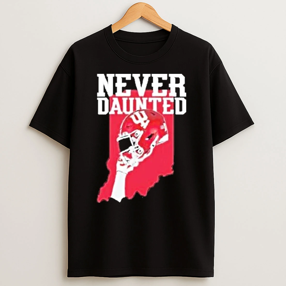 Indiana Hoosiers Never Daunted Football State Helmet Shirts