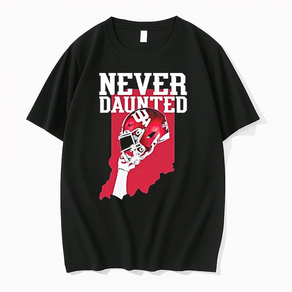 Indiana Hoosiers Never Daunted Helmet Football State Shirts