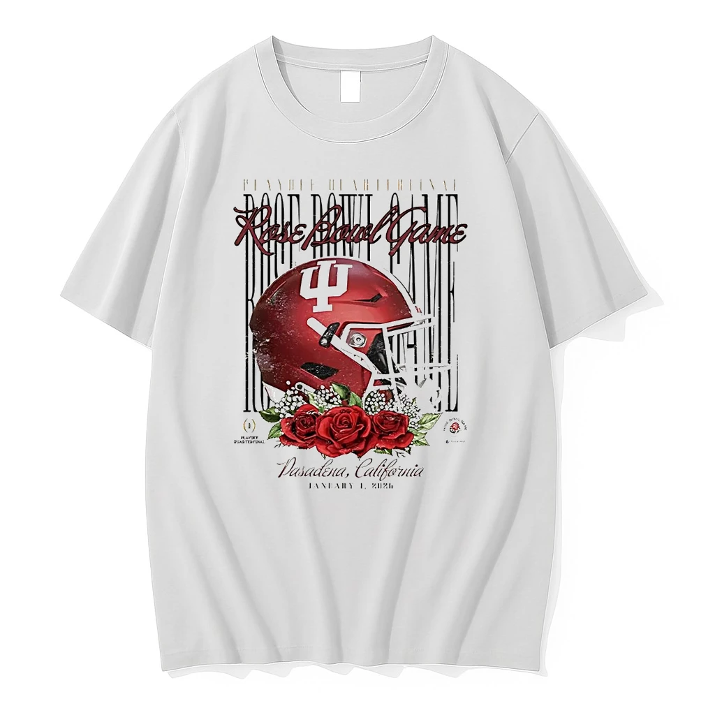 Indiana Hoosiers Playoff Quarterfinal 2026 Rose Bowl Game Helmet Shirts