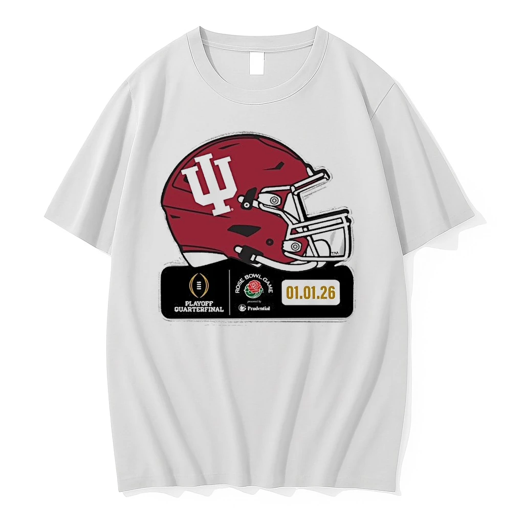 Indiana Hoosiers Playoff Quarterfinal Rose Bowl Game 01 01 2026 Helmet Shirts