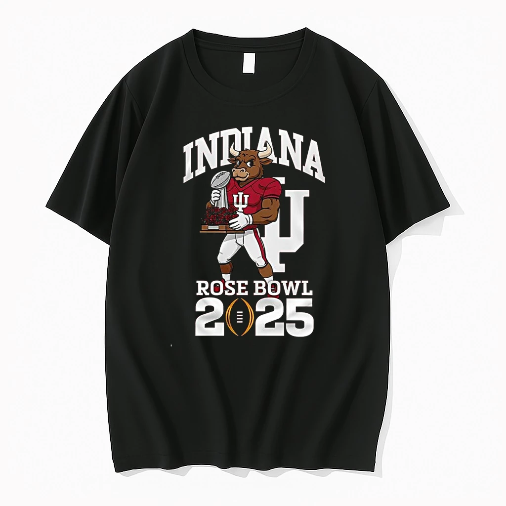 Indiana Hoosiers Rose Bowl 2025 Mascot Trophy Shirts