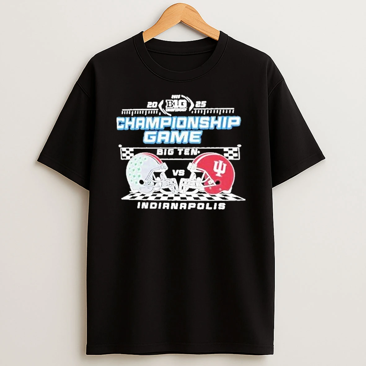 Indiana Hoosiers Vs Osu Big 10 Football Championship Game Speedway Matchup Shirts