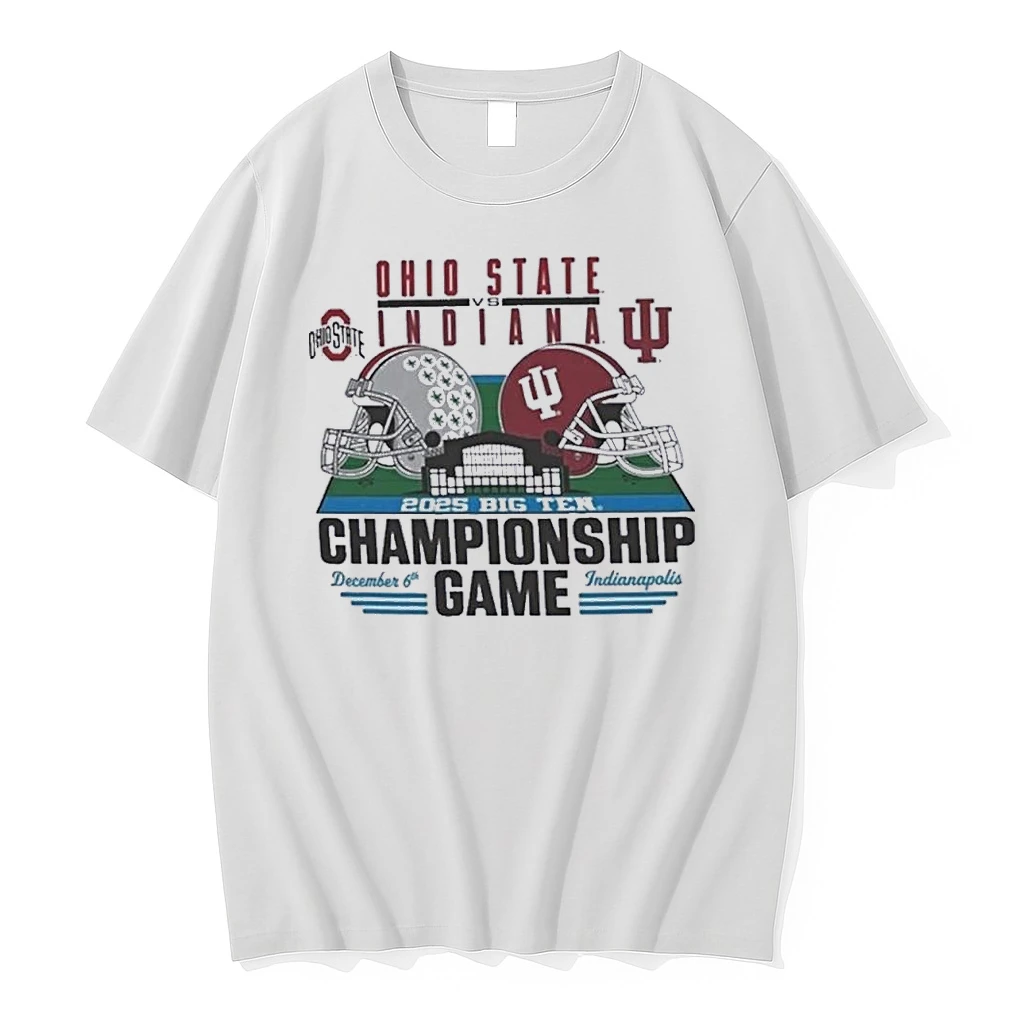 Indiana Hoosiers Vs Osu Big 10 Football Championship Game Stadium Matchup Shirts