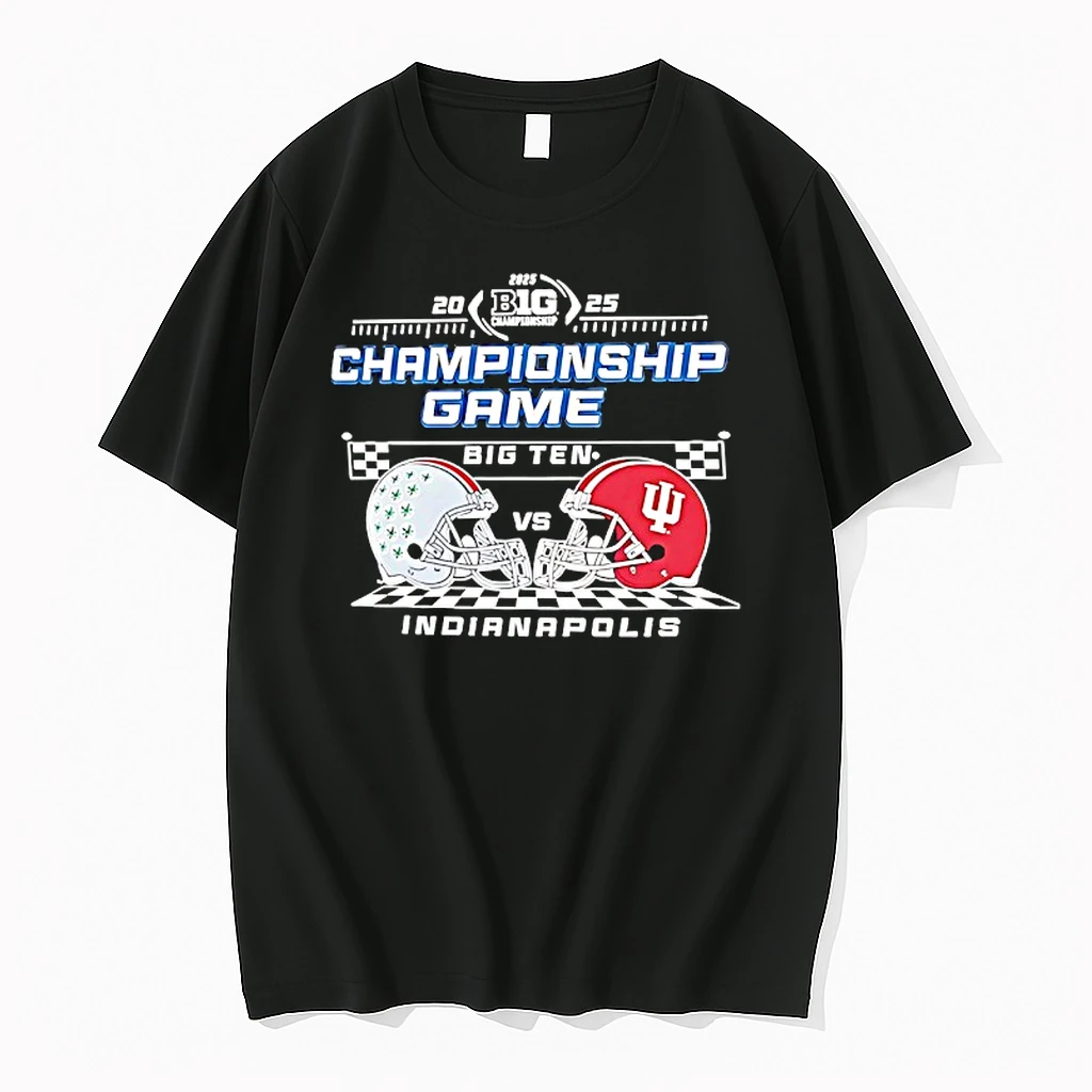 Indiana Hoosiers Vs Ohio State Buckeyes Big 10 Championship Game 2025 Shirts