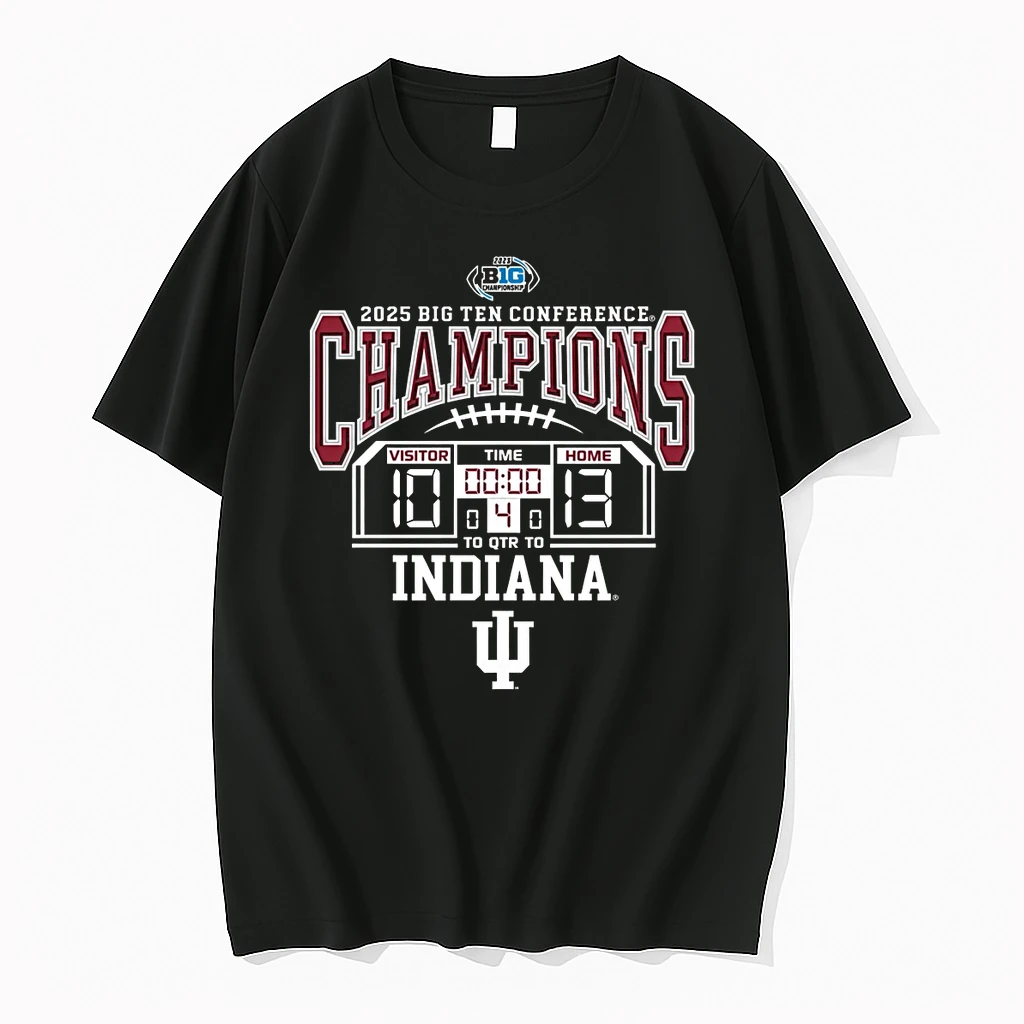 Indiana Hoosiers Win Ohio State Buckeyes 2025 Big Ten Football Conference Champions Score 10 13 Shirts