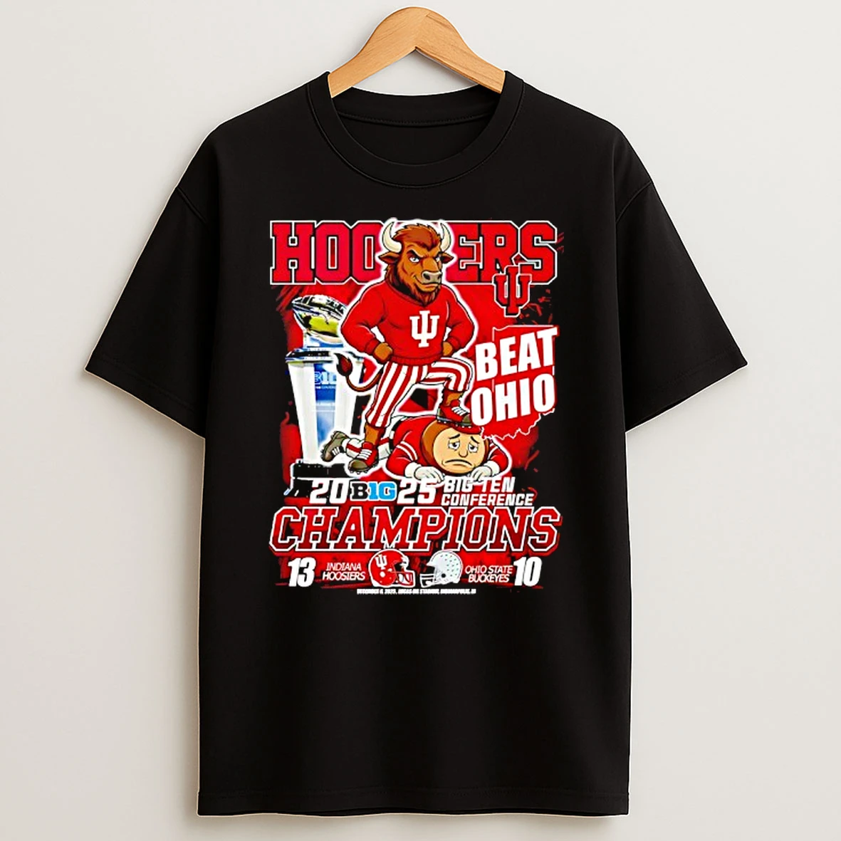 Indiana Hoosiers Beat Ohio Big Ten Conference Champions 2025 Shirts
