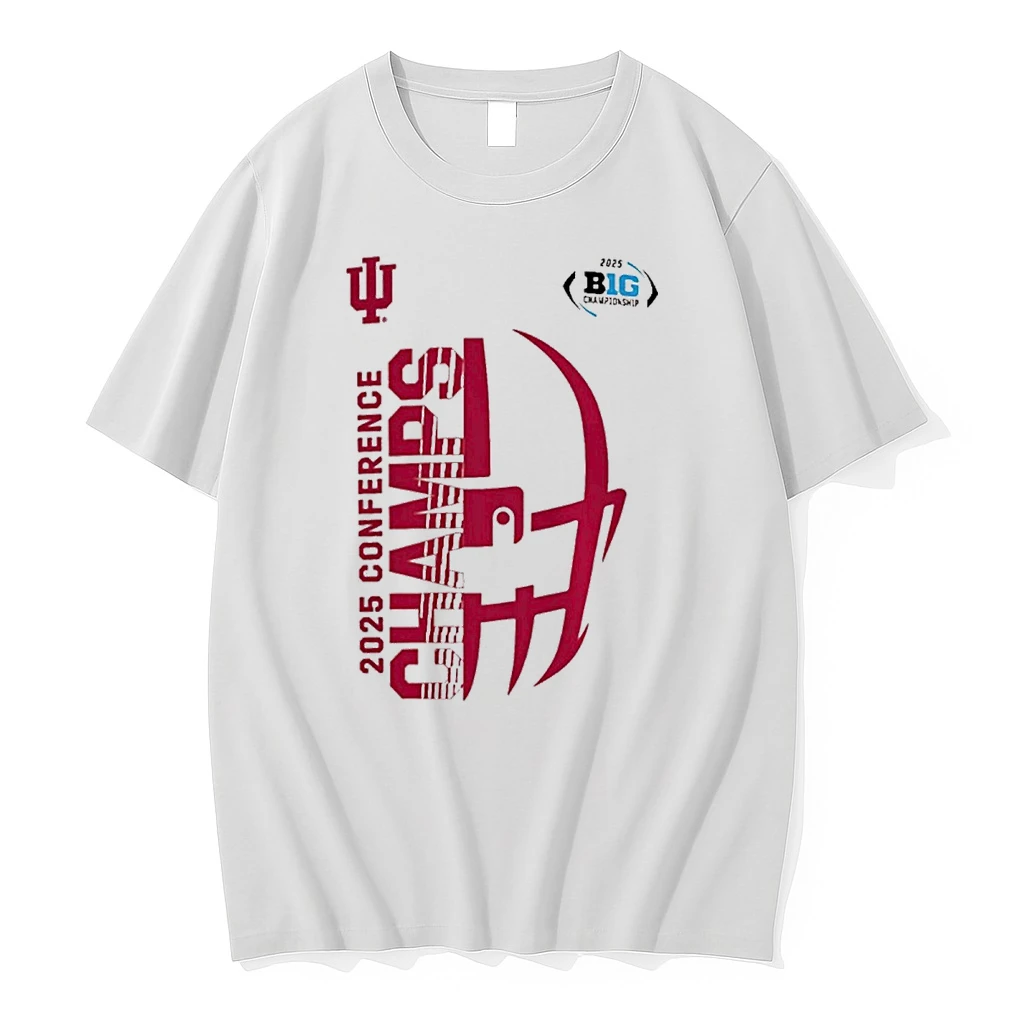 Indiana Hoosiers Defeated Ohio State Buckeyes 2025 Big Ten Football Champions Helmet Shirts