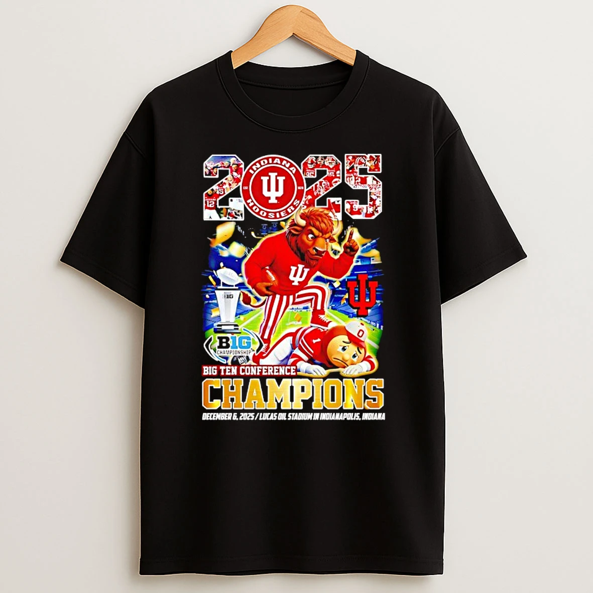 Indiana Hoosiers Team Big Ten Champions 2025 Beat Ohio State Shirts