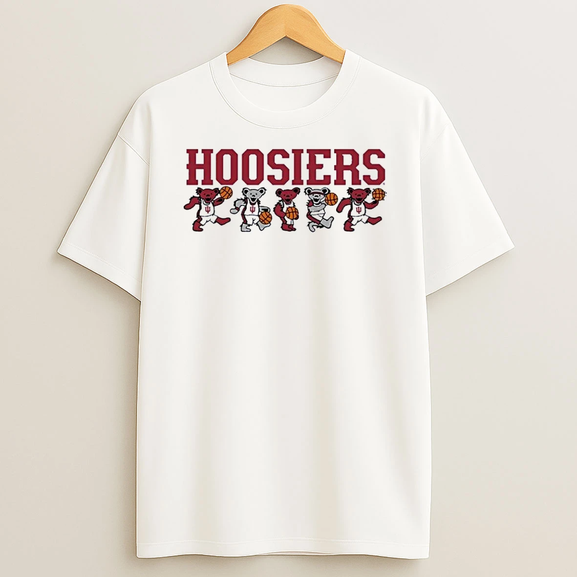 Indiana Hoosiers X Grateful Dead Basketball Bears Shirts