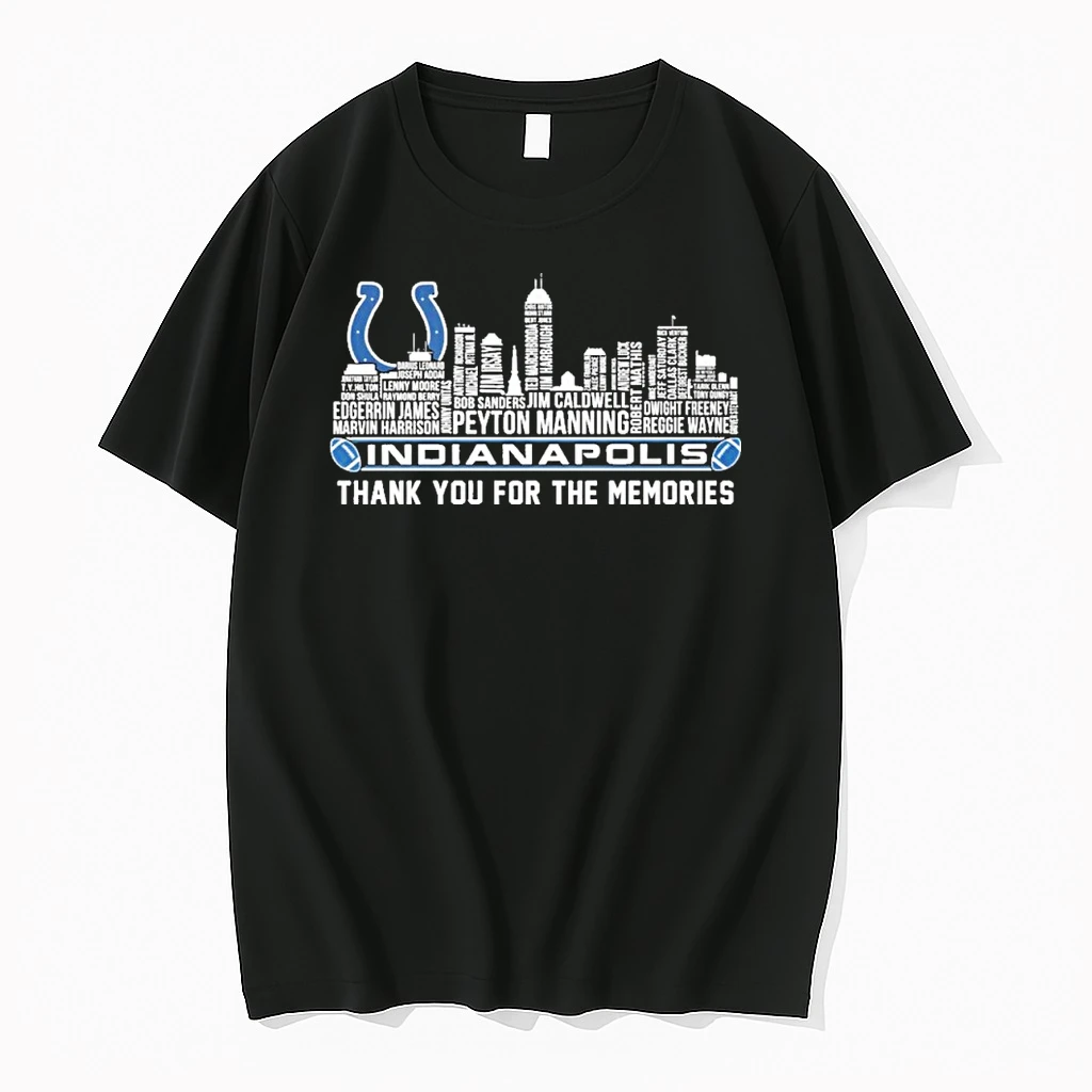 Indiana Skyline X Indianapolis Colts Typo Team Name Shirts