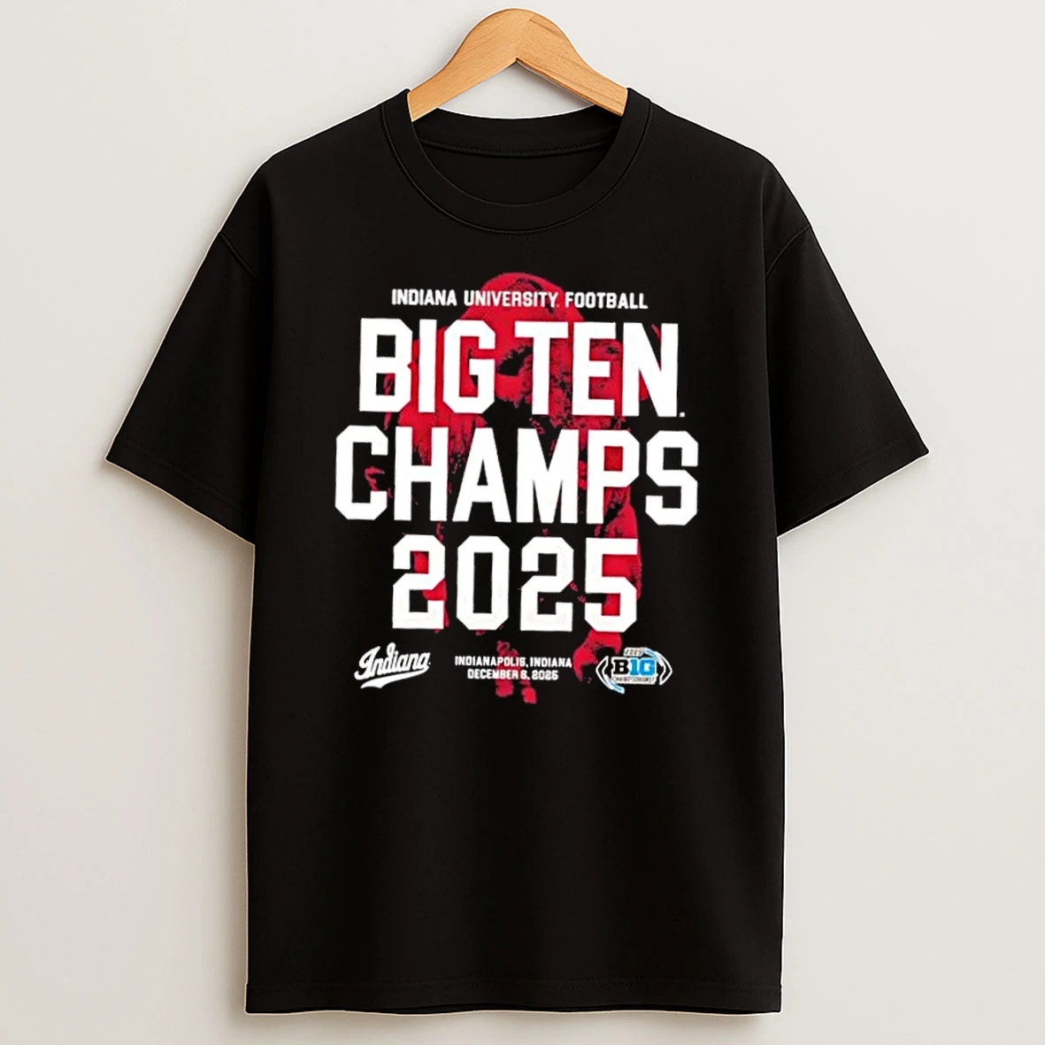 Indiana University Football 2025 Big Ten Champs Bison Shirts