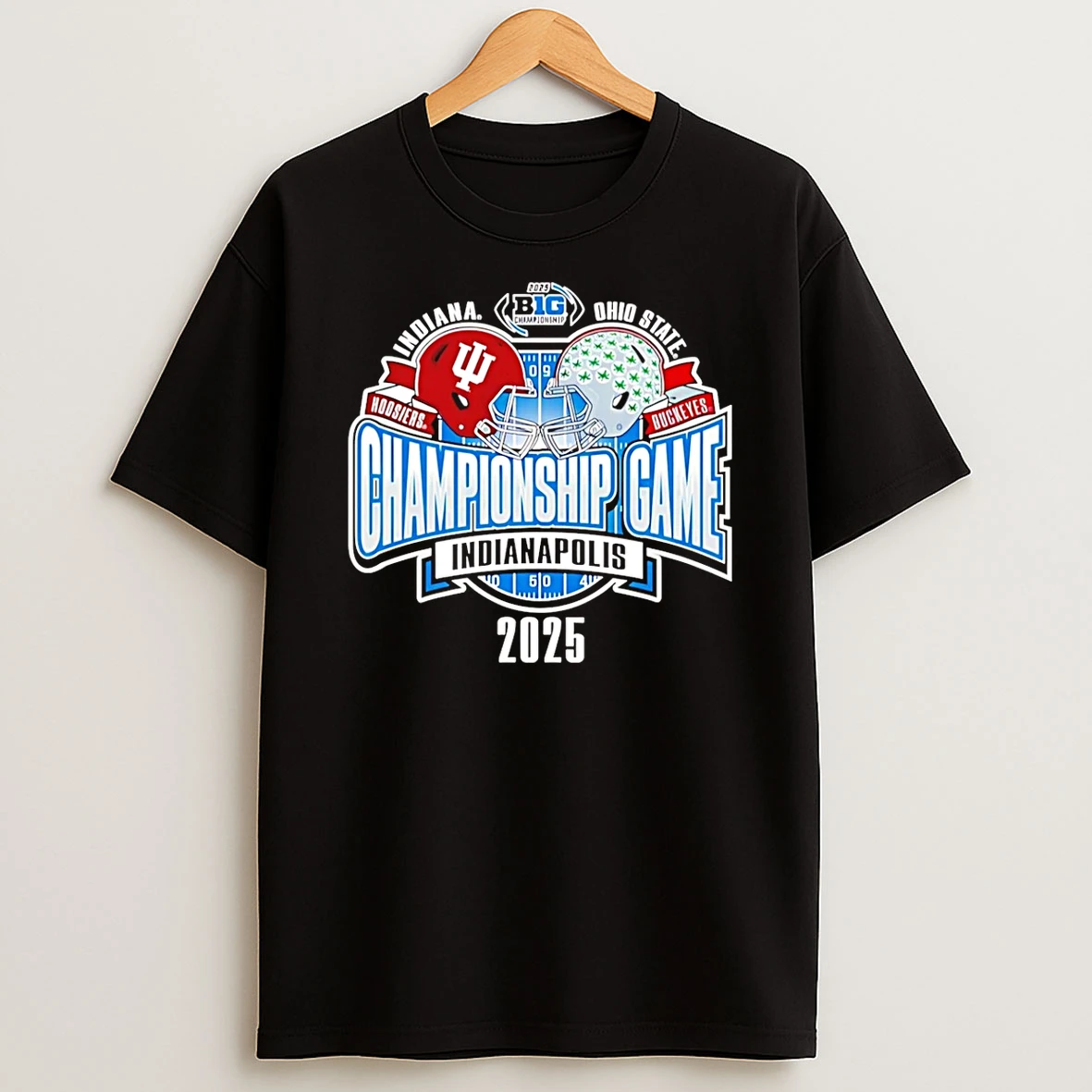 Indiana Vs Ohio State Big 10 Championship Game Matchup Helmets Shirts
