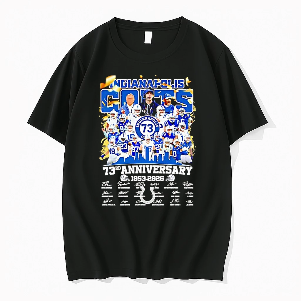Indianapolis Colts 73rd Anniversary 1953 2026 Signatures Shirts