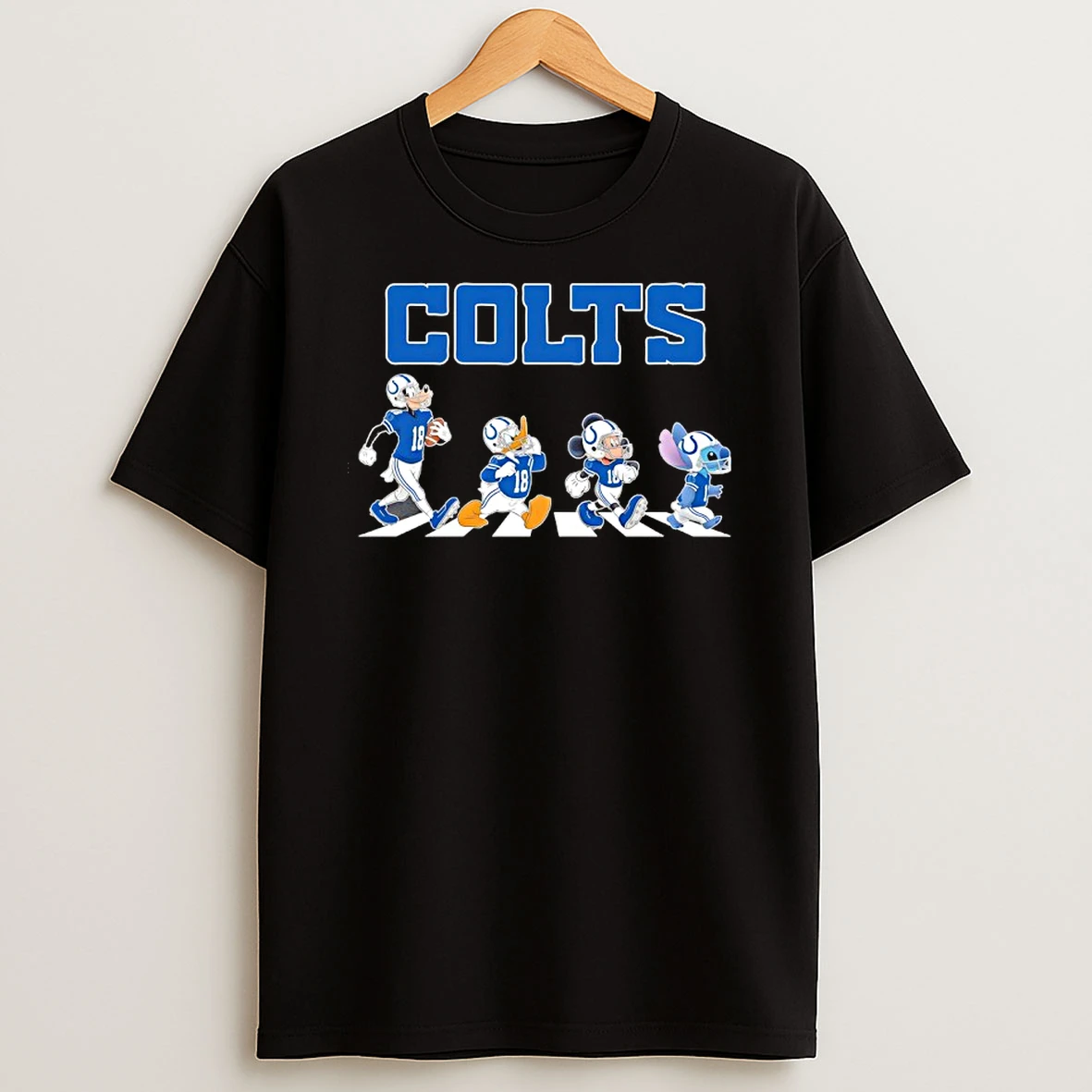 Indianapolis Colts X Goofy X Donald Duck X Mickey Mouse X Stitch Abbey Road Shirts